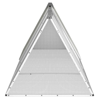 Foto 4 | Foto 4 | Jaula Para Conejos Vidaxl Rabbit Hutch House Garden Acero Gris - Venta Internacional.