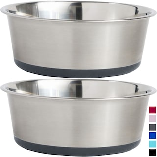 Foto 1 | Foto 1 | Juego De Cuencos Para Perros Gorilla Grip De Acero Inoxidable De 1,9 L (paquete De 2) - Venta Internacional.