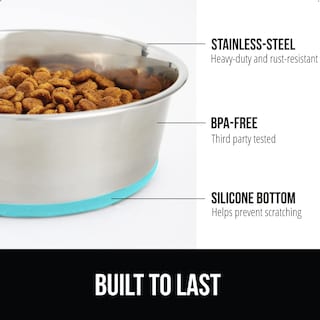 Foto 2 | Foto 2 | Juego De Cuencos Para Perros Gorilla Grip De Acero Inoxidable De 1,9 L (paquete De 2) - Venta Internacional.