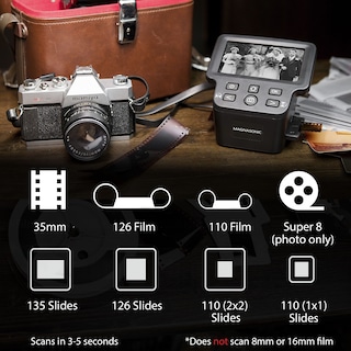 Foto 2 | Foto 2 | Escáner De Película Magnasonic Todo En Uno De 24 Mp Con Pantalla Hdmi De 5 Pulgadas - Venta Internacional.