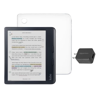 Foto 1 | Foto 1 | Ereader Kobo Libra De Color Negro Con Paquete De Funda Y Adaptador De Corriente Alterna - Venta Internacional.