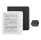 Ereader Kobo Libra En Color Blanco Con Paquete De Funda Y Adaptador De Corriente Alterna - Venta Internacional.