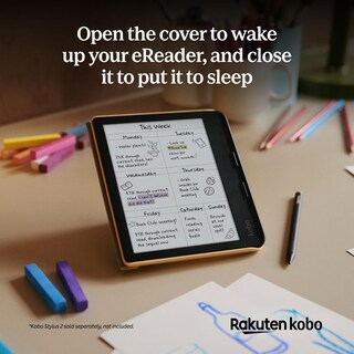 Foto 6 | Foto 6 | Funda Kobo Libra Colour Sleepcover Negra De Piel Vegana - Venta Internacional.