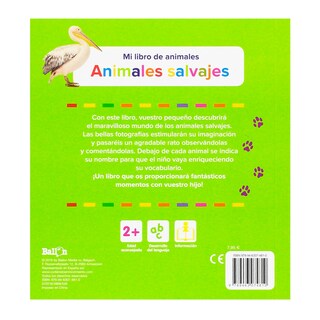 Foto 2 | Foto 2 | Animales Salvajes - Mi Libro de Animales Ballon Pasta Dura Multicolor