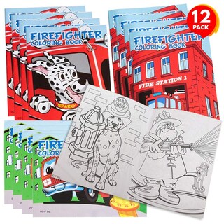 Foto 1 | Foto 1 | Libros Para Colorear Artcreativity Firefighter, Paquete De 12 - Venta Internacional.