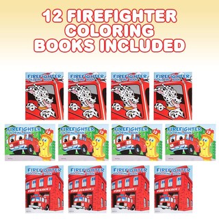 Foto 2 | Foto 2 | Libros Para Colorear Artcreativity Firefighter, Paquete De 12 - Venta Internacional.