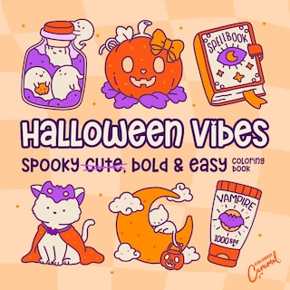 Foto 1 | Foto 1 | Libro Para Colorear Genérica Halloween Vibes Spooky Cute Bold Easy - Venta Internacional.