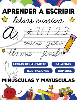 Foto 1 | Foto 1 | Libro De Trabajo De Escritura Cursiva Para Niños: Aprenda El Alfabeto Las Palabras Y Los Números - Venta Internacional.