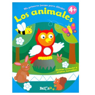 Foto 1 | Foto 1 | Libro Mis Primeros Juegos para Dibujar Los Animales 4 Ballon Rústica Azul