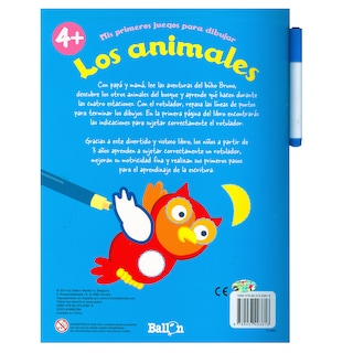 Foto 2 | Foto 2 | Libro Mis Primeros Juegos para Dibujar Los Animales 4 Ballon Rústica Azul