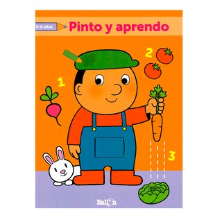 Foto 1 | Foto 1 | Libro Pinto y Aprendo 5-6 Años Ballon Rústica Anaranjado