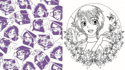 Foto 2 | Foto 2 | Manga Para Colorear Varios Autores Libreros Tapa Blanda