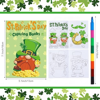 Foto 2 | Foto 2 | Libros Para Colorear Divertidos Para El Día De San Patricio Para Niños Con Crayones X24 - Venta Internacional.