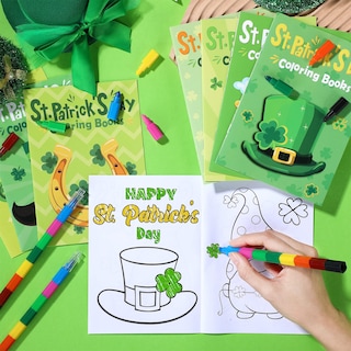 Foto 4 | Foto 4 | Libros Para Colorear Divertidos Para El Día De San Patricio Para Niños Con Crayones X24 - Venta Internacional.