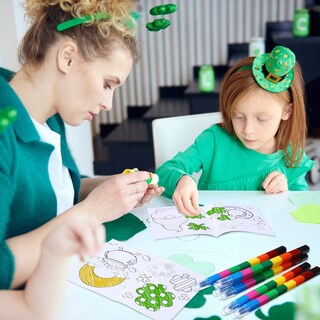 Foto 6 | Foto 6 | Libros Para Colorear Divertidos Para El Día De San Patricio Para Niños Con Crayones X24 - Venta Internacional.