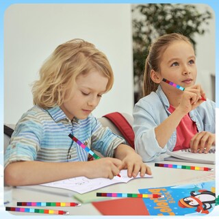 Foto 6 | Foto 6 | Libros Para Colorear Funrous Winter Con Crayones Apilables, 24 Juegos - Venta Internacional.