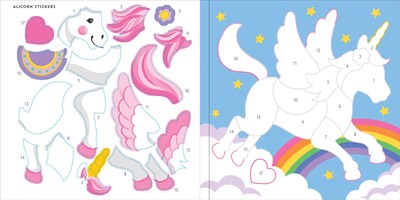 Foto 5 | Foto 5 | Libro Para Colorear Con Pegatinas Peter Pauper Press Unicorns & More - Venta Internacional.