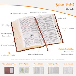 Foto 5 | Foto 5 | Impresión Gigante Kjv De Bible Christian Art Gifts, Tamaño Completo, Rosa - Venta Internacional.