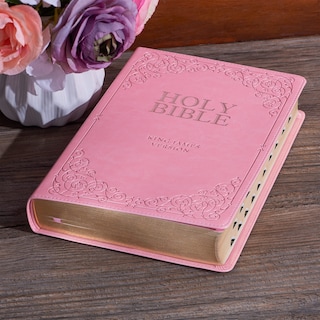 Foto 6 | Foto 6 | Impresión Gigante Kjv De Bible Christian Art Gifts, Tamaño Completo, Rosa - Venta Internacional.