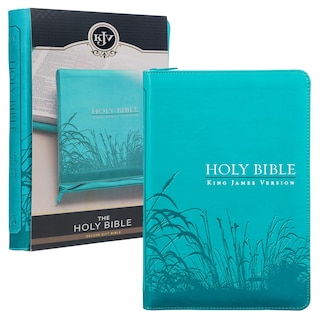 Foto 1 | Foto 1 | Bible Christian Art Gifts Kjv Deluxe Gifts, Regalo Con Índice De Pulgar, Turquesa - Venta Internacional.