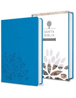 Foto 1 | Foto 1 | Biblia Reina Valera 1960 Letra Grande. Símil Piel Azul, Tamaño Manual
