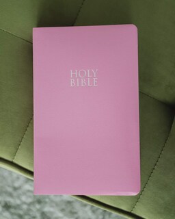 Foto 2 | Foto 2 | Libro Niv, Regalo Y Premio De La Biblia, Con Aspecto De Cuero, Rosa Y Letra Roja - Venta Internacional.
