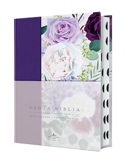 Foto 3 | Foto 3 | “biblia Rvr 1960 Tamaño Manual – Ultradelgada Letra Grande Tapa Dura Con Tela Morada Y Flores Índice Imágenes A Color”
