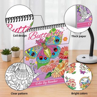 Foto 7 | Foto 7 | Libros Para Colorear Kalysky Relaxation Adult Colorea Por Números - Venta Internacional.