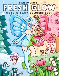 Foto 1 | Foto 1 | Libro Para Colorear Fresh Glow Para Adultos Y Adolescentes Con Bonito Diseño - Venta Internacional.