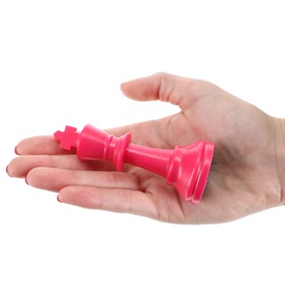 Foto 3 | Foto 3 | Piezas De Ajedrez We Games De Plástico Brillante, Color Rosa Staunton - Venta Internacional.