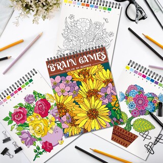 Foto 5 | Foto 5 | Libros Para Colorear Kalysky Colorea Por Números Para Adultos, 3 Temas, 60 Págs. - Venta Internacional.