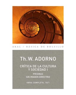 Foto 1 | Foto 1 | Libro ''o.c. Adorno 10 Critica Cultura Y Sociedad I''