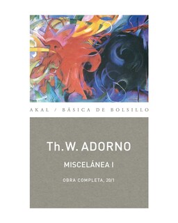 Foto 1 | Foto 1 | Libro ''o.c. Adorno 20 Miscelanea I''