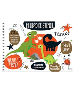 Foto 1 | Foto 1 | Libro ''dinos, Mi Libro De Stencil''