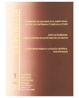 Foto 1 | Foto 1 | Libro Criminalia Año 73 Número 1 Enero-abril 2007- Editorial Porrúa - Sin Autor