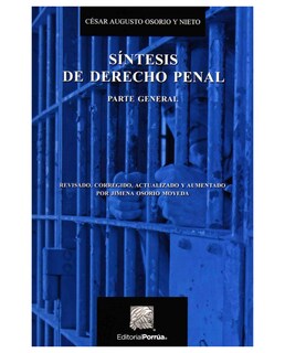 Foto 1 | Foto 1 | Libro Síntesis De Derecho Penal- Editorial Porrúa - Osorio Y Nieto, César Augusto