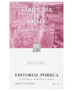 Foto 1 | Foto 1 | Libro Sabiduría De Israel- Editorial Porrúa - Sin Autor