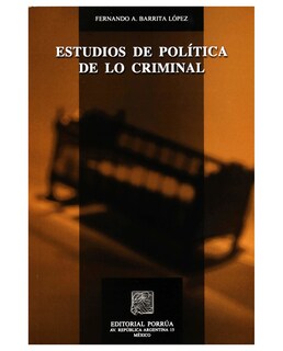 Foto 1 | Foto 1 | Libro Estudios De Política De Lo Criminal- Editorial Porrúa - Barrita López, Fernando A.
