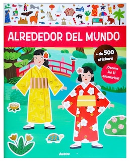 Foto 1 | Foto 1 | Libro de Stickers Alrededor Del Mundo - Auzou