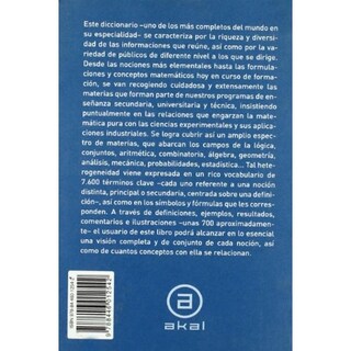 Foto 2 | Foto 2 | Diccionario Akal De Matemáticas