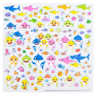 Foto 2 | Foto 2 | Sticker Play Set Baby Shark 100 Pegatinas Hinchadas Reutilizables - Venta Internacional.