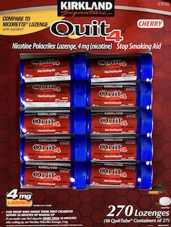 Foto 1 | Foto 1 | Pastillas De Nicotina Polacrilex Kirkland Signature Quit 4 Cherry - Venta Internacional.