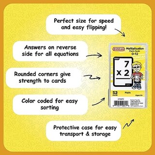 Foto 4 | Foto 4 | Flash Cards Duncan Multiplication 3703fc, Color Amarillo Y Blanco - Venta Internacional.