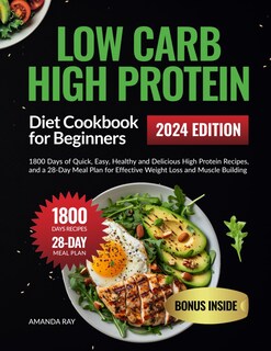 Foto 1 | Foto 1 | Libro De Cocina Dieta Baja En Carbohidratos Y Alta En Proteínas Para Principiantes +1800 Recetas - Venta Internacional.