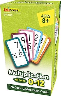 Foto 5 | Foto 5 | Tarjetas Didácticas De Multiplicación Edupress Todos Los Datos Del 0 Al 12 - Venta Internacional.