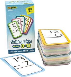 Foto 1 | Foto 1 | Tarjetas Didácticas De Resta Edupress™ Todos Los Datos Del 0 Al 12 - Venta Internacional.