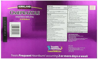 Foto 2 | Foto 2 | Tabletas Kirkland Signature Omeprazol 20 Mg 42 Unidades - Venta Internacional.