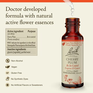 Foto 2 | Foto 2 | Flower Essence Bach Original Cherry Plum 10 Ml Sin Alcohol - Venta Internacional.