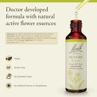 Foto 2 | Foto 2 | Mostaza Original De Flower Essence Bach 20 Ml Vegana Sin Gluten - Venta Internacional.