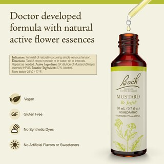 Foto 2 | Foto 2 | Mostaza Original De Flower Essence Bach 20 Ml Vegana Sin Gluten - Venta Internacional.